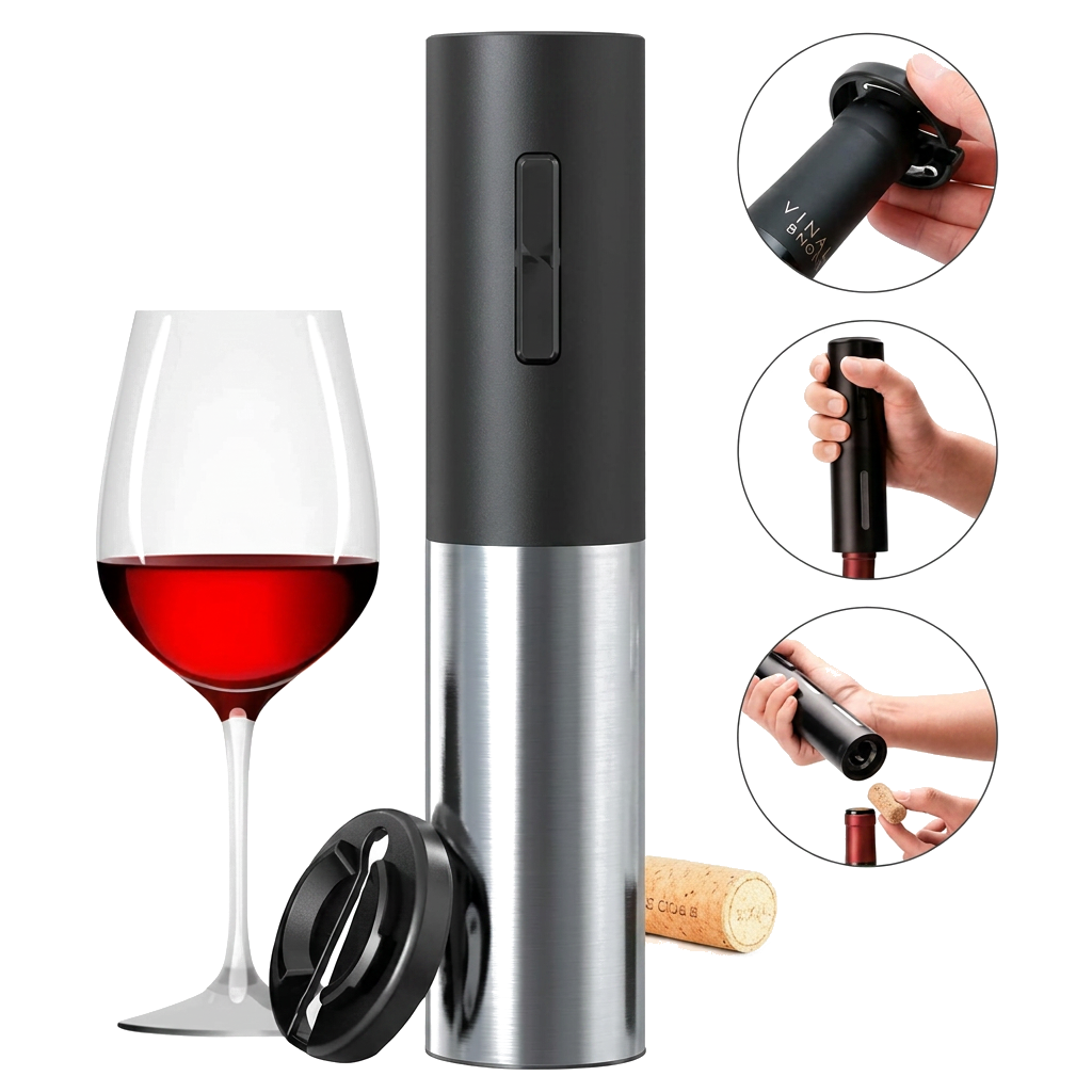 Abridor de Vinhos Automático