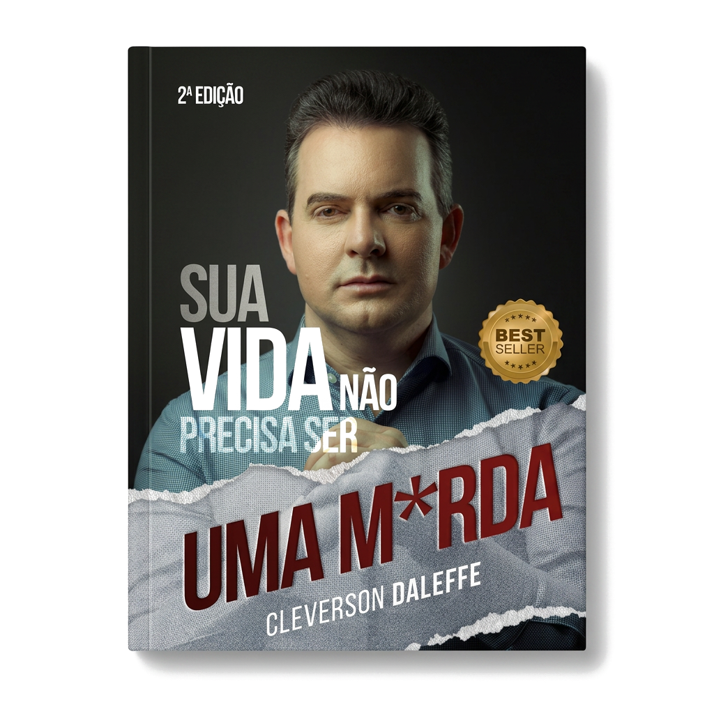 Livro Sua Vida Não Precisa Ser uma Merda - CLEVERSON DALEFFE — produto da categoria Livros