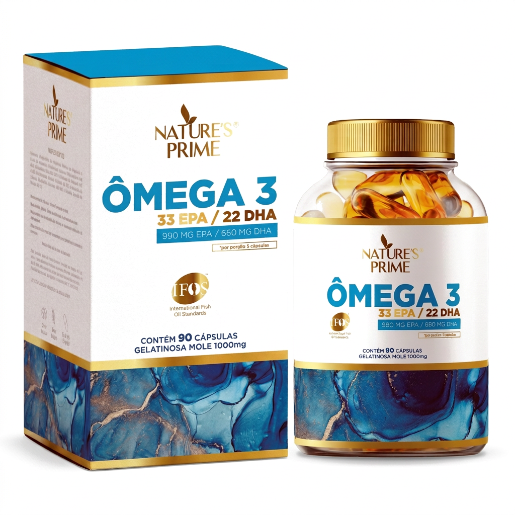 Ômega 3 Concentrado 90 Cápsulas Nature's Prime